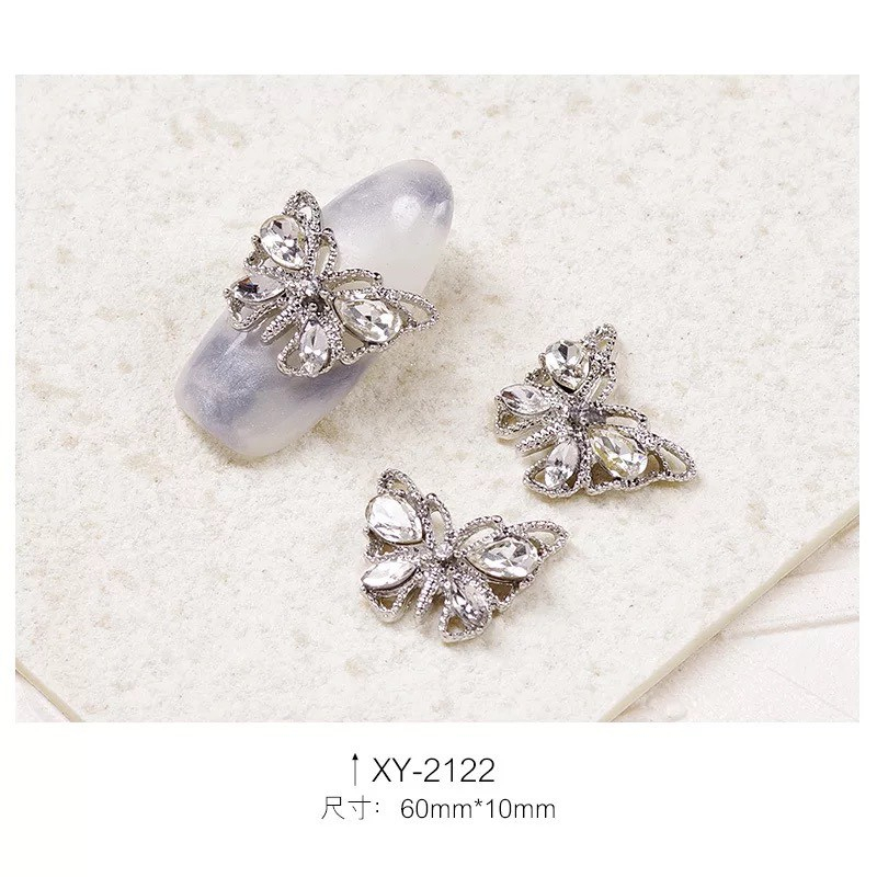 phụ kiện nails charm bướm cao