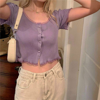 ÁO CROPTOP BÈO VIỀN