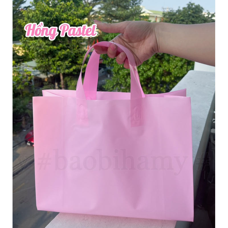 [500g] Túi Ép Quai Ngang Size 30x30 Màu Pastel Đựng Hàng Cao Cấp (Nhận In Logo Thương Hiệu)
