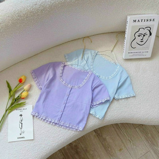 ÁO CROPTOP BÈO VIỀN