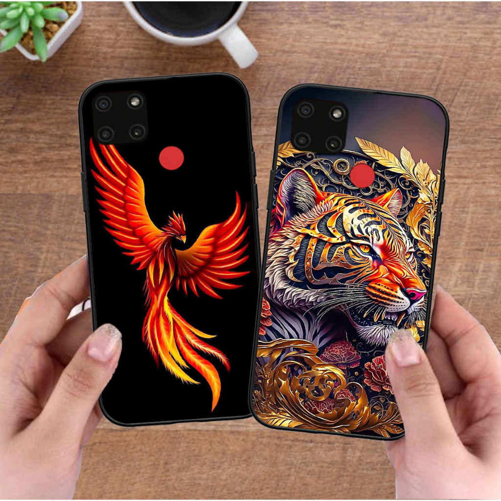 Ốp Realme C11 , C12 , C15 in hình rồng long phượng hổ báo bọ cạp cá chép