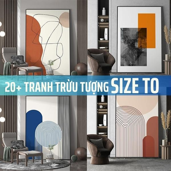 Tranh trừu tượng size to nhiều mẫu cực đẹp chất liệu vải canvas nhập khẩu trang trí phòng khách cửa hàng cực đẹp