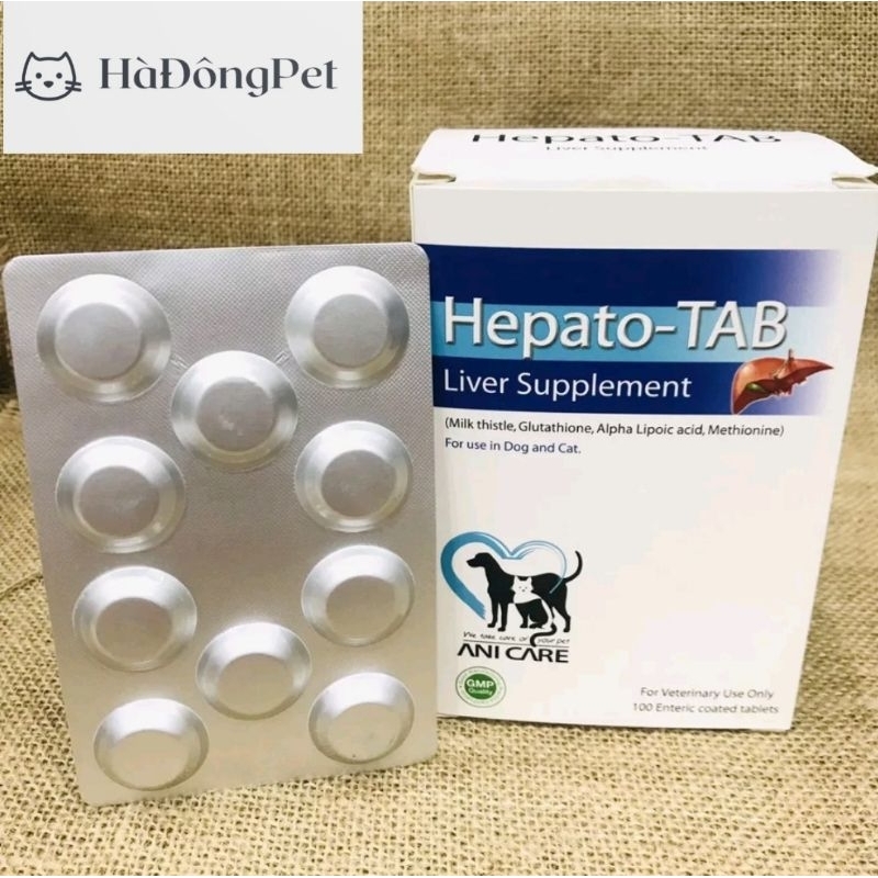 Hepato Tab và RenoVet  giải độc gan,thận cho Chó Mèo