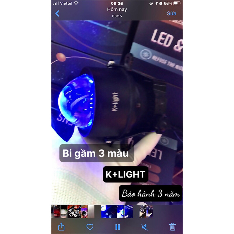 Bi gầm 3 màu mẫu mới  K+light bh 3  năm giá 1 bi