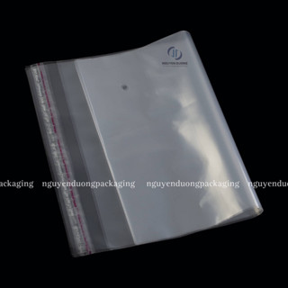 (1kg) Túi dán miệng mờ Túi opp đựng quần áo đồ dùng " Không in "
