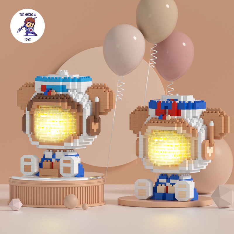 Đồ Chơi Lắp Ráp Mô Hình Phát Sáng Chuột Mickey / Vịt Donald / Gấu Duffy / Totoro  / LinaBell / StellaLou