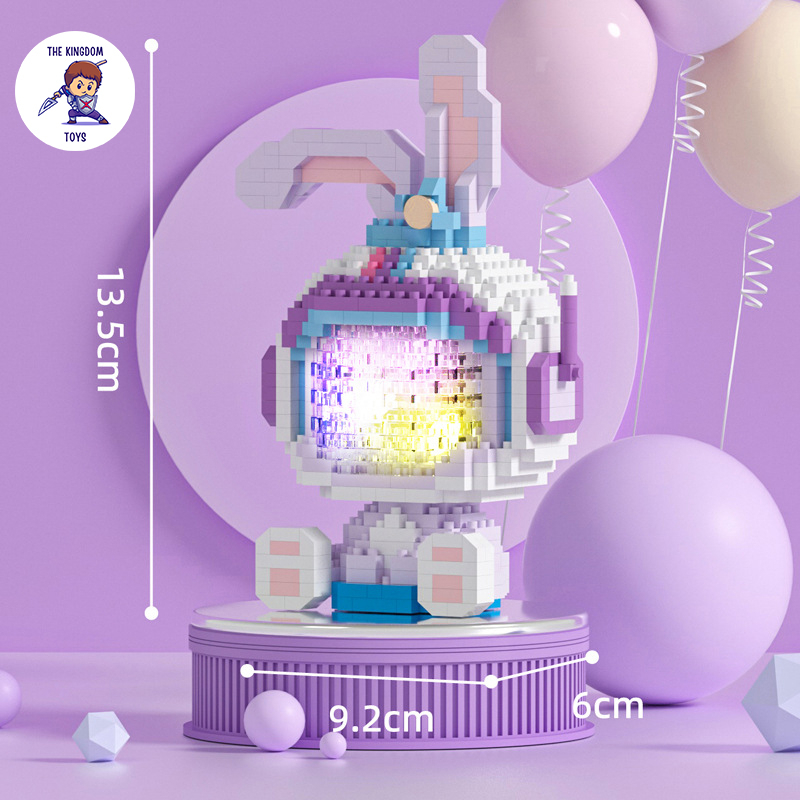 Đồ Chơi Lắp Ráp Mô Hình Phát Sáng Chuột Mickey / Vịt Donald / Gấu Duffy / Totoro  / LinaBell / StellaLou