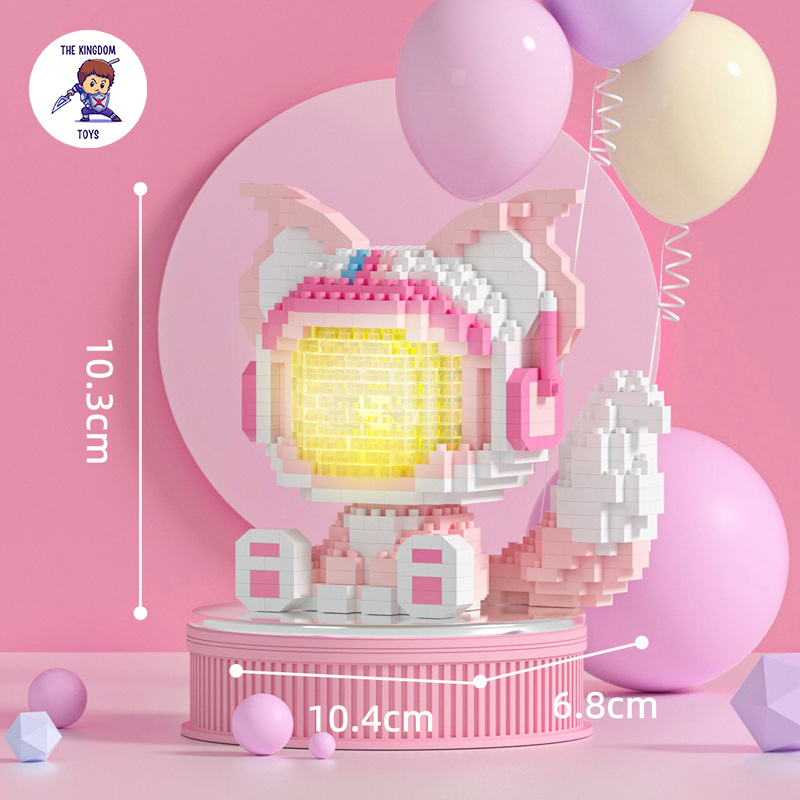 Đồ Chơi Lắp Ráp Mô Hình Phát Sáng Chuột Mickey / Vịt Donald / Gấu Duffy / Totoro  / LinaBell / StellaLou