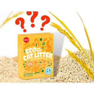 Cát từ vỏ trấu eco rice husk 2.5kg thân thiện môi trường