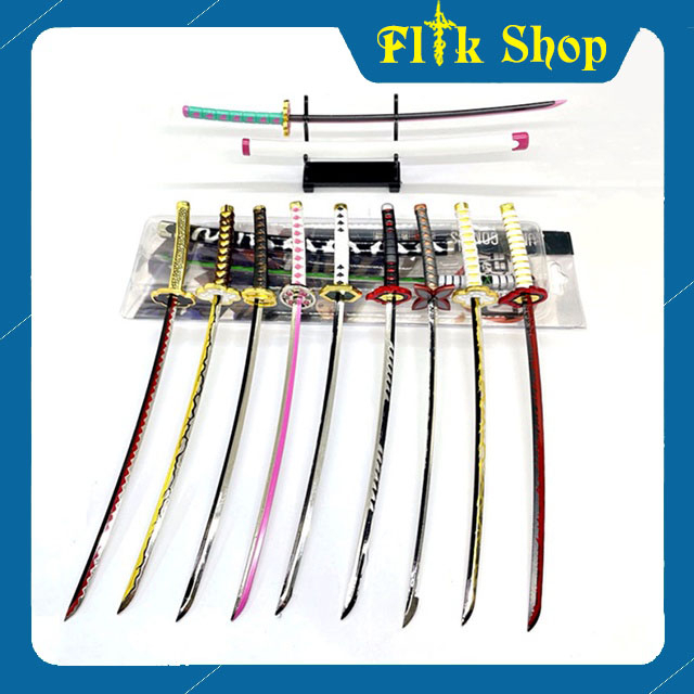 Móc khóa mô hình Kiém katana Kim loại titan của thợ săn quỷ trong Anime/Manga Kimetsu No Yaiba