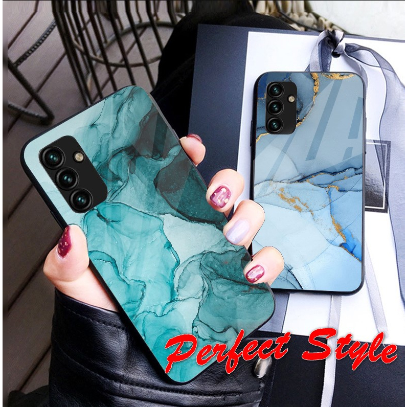 Ốp lưng phủ bóng Vân đá Samsung galaxy A05 A05S A15 A14 A24 A34 A54 5g M14 có Rãnh tản nhiệt