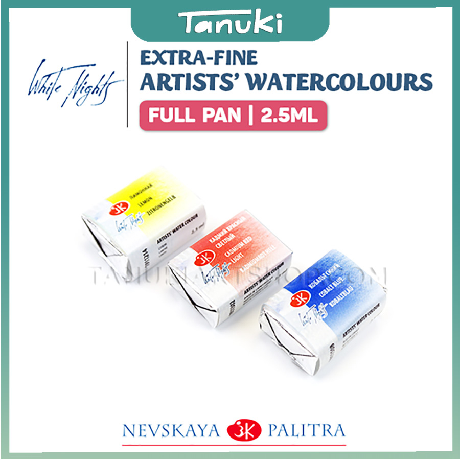 [TANUKIART] Pan màu lẻ White Nights (2.5ml)