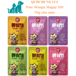 Pate Wanpy Happy 100 70g cho mèo QUỐC HƯNG VET