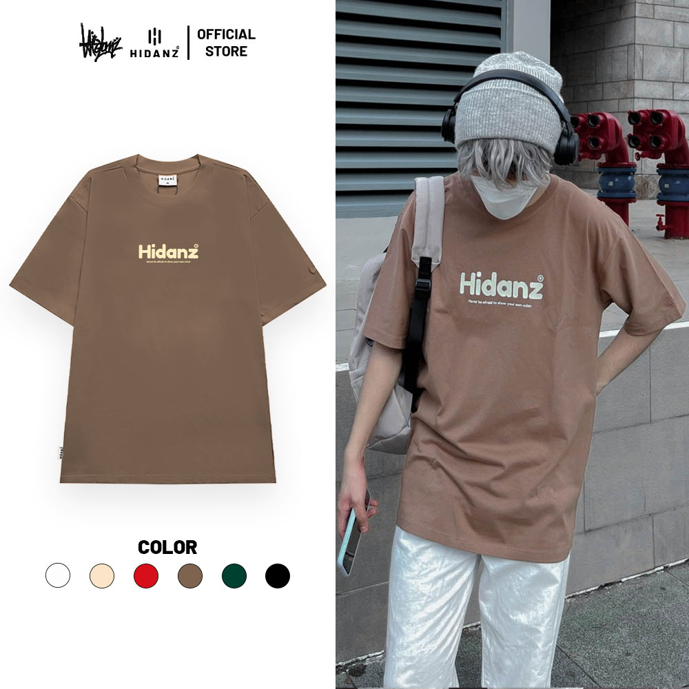 Áo thun Unisex tay lỡ cotton local brand HIDANZ - Popular Logo