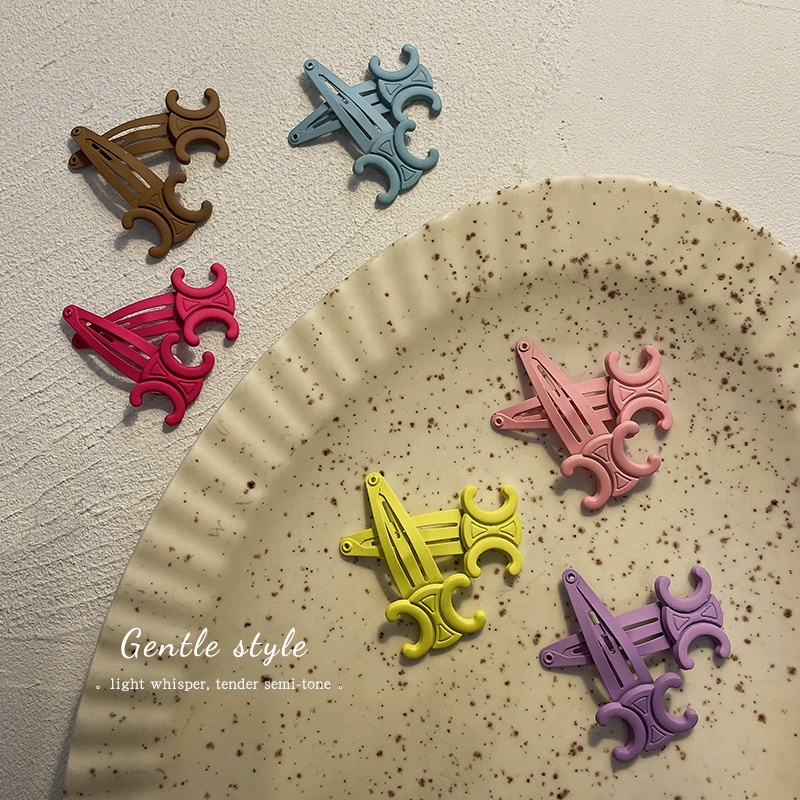 ⚡Kẹp Tóc Màu Sắc Kẹo Ngọt Phong Cách Hàn Quốc Đơn Giản Xinh Xắn Dành Cho Nữ