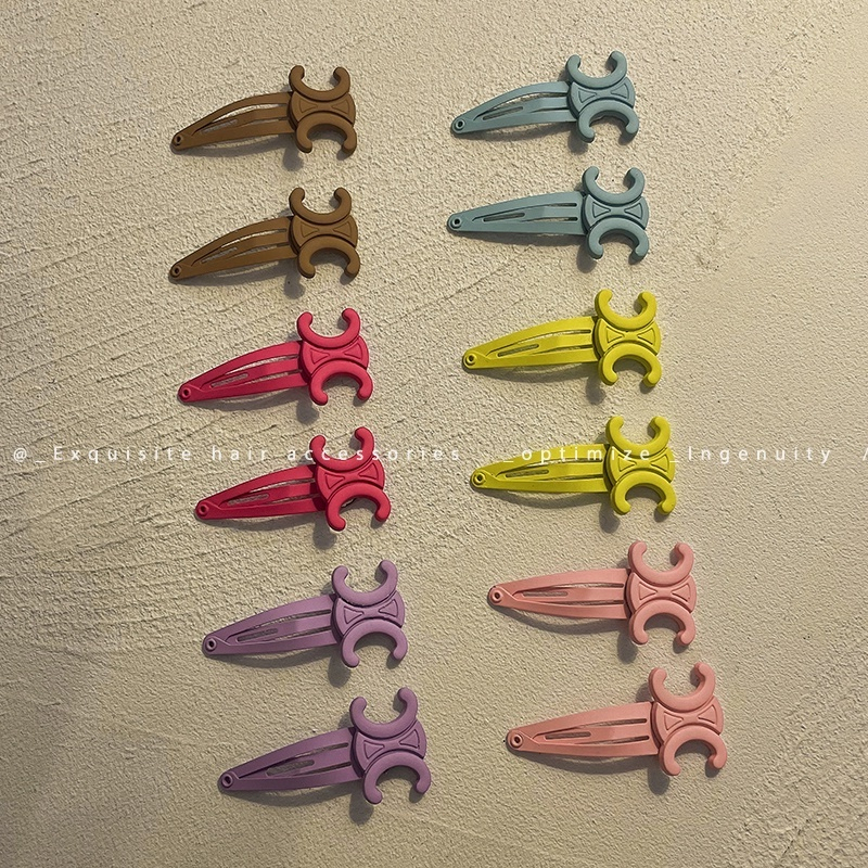 ⚡Kẹp Tóc Màu Sắc Kẹo Ngọt Phong Cách Hàn Quốc Đơn Giản Xinh Xắn Dành Cho Nữ