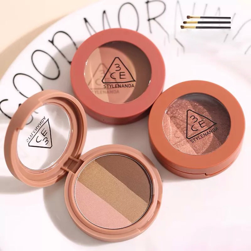 (Sale date 2024) Phấn Mắt 3CE Triple Shadow Có 3 Màu 3.5g chính hãng Hàn