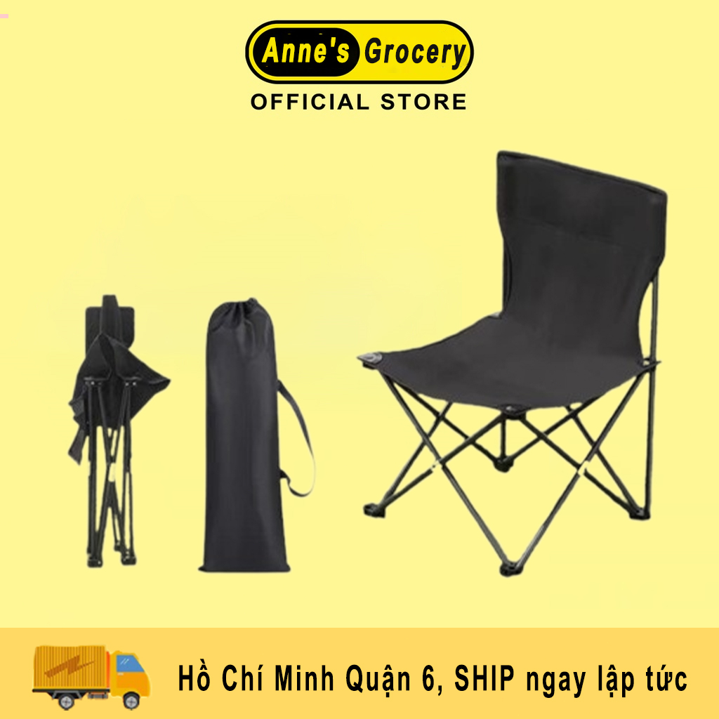 Đặc biệt ghế xếp dã ngoại tiện dụng cho cắm trại, câu cá, du lịch, khung thép sơn tĩnh điện chống gỉ