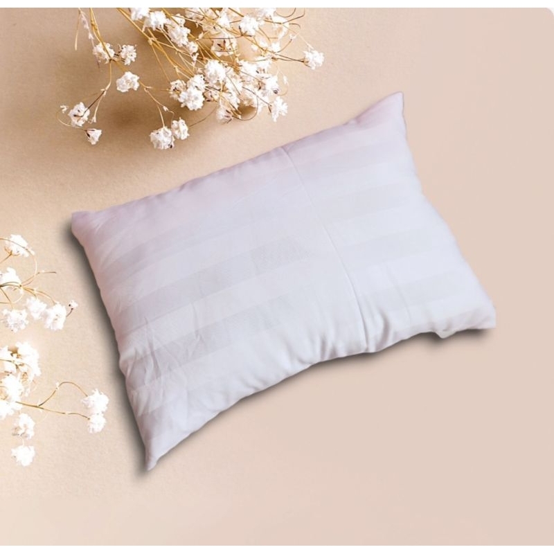 Set gối nằm+ gối ôm tencel lông vũ nhân tạo cho bé