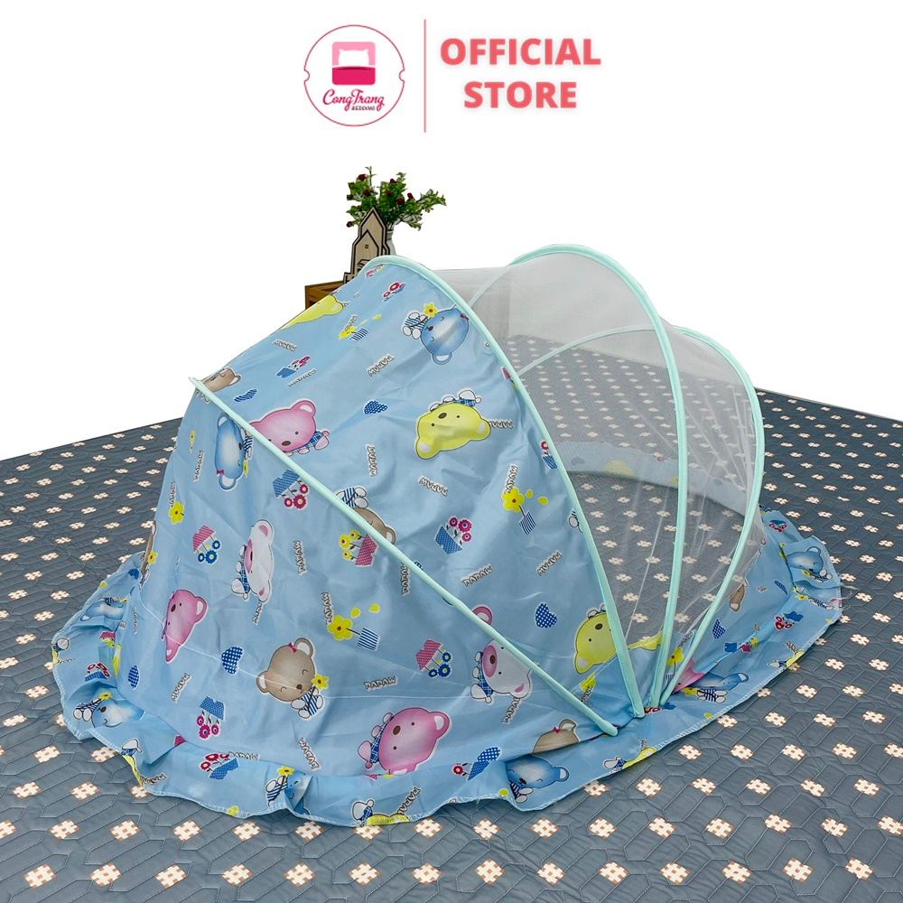 Màn mùng chụp tự bung cho bé gấp gọn thông minh - sơ sinh, bé lớn, bé nhỏ, trẻ em chống muỗi tuyệt đối