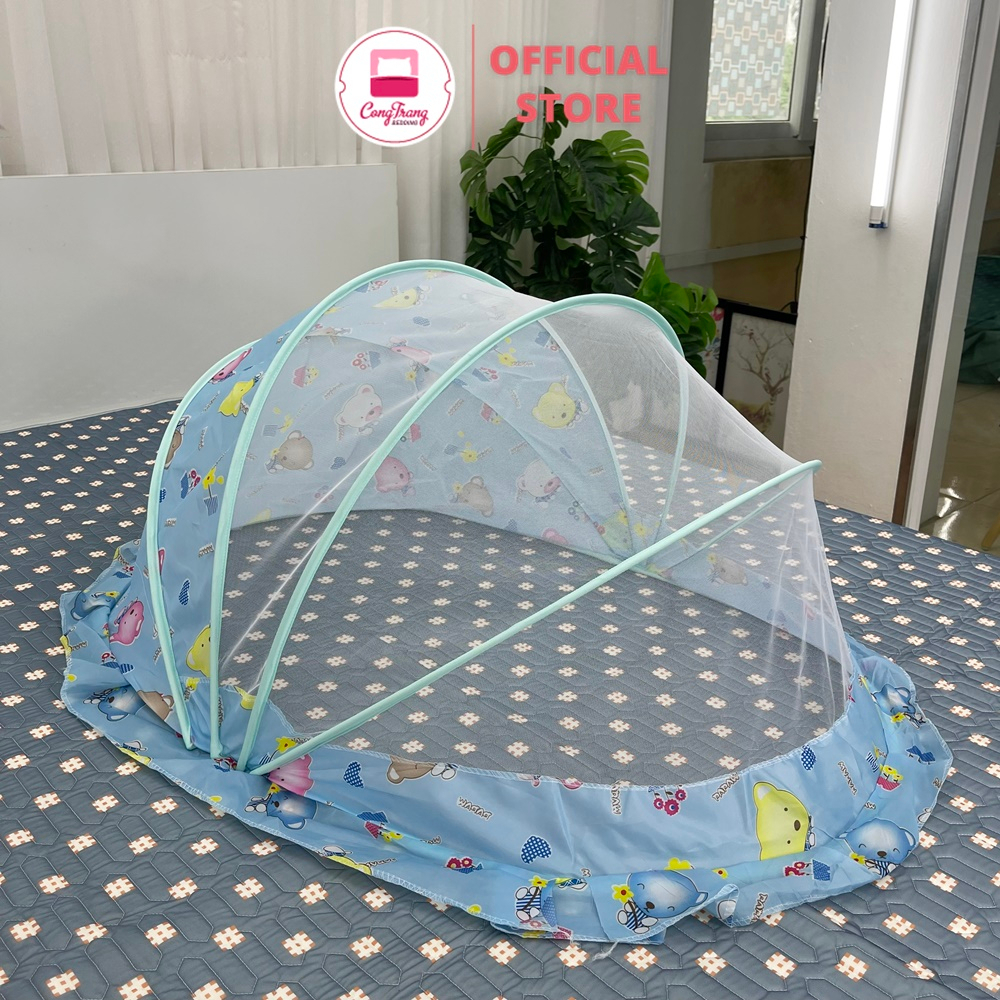 Màn mùng chụp tự bung cho bé gấp gọn thông minh - sơ sinh, bé lớn, bé nhỏ, trẻ em chống muỗi tuyệt đối