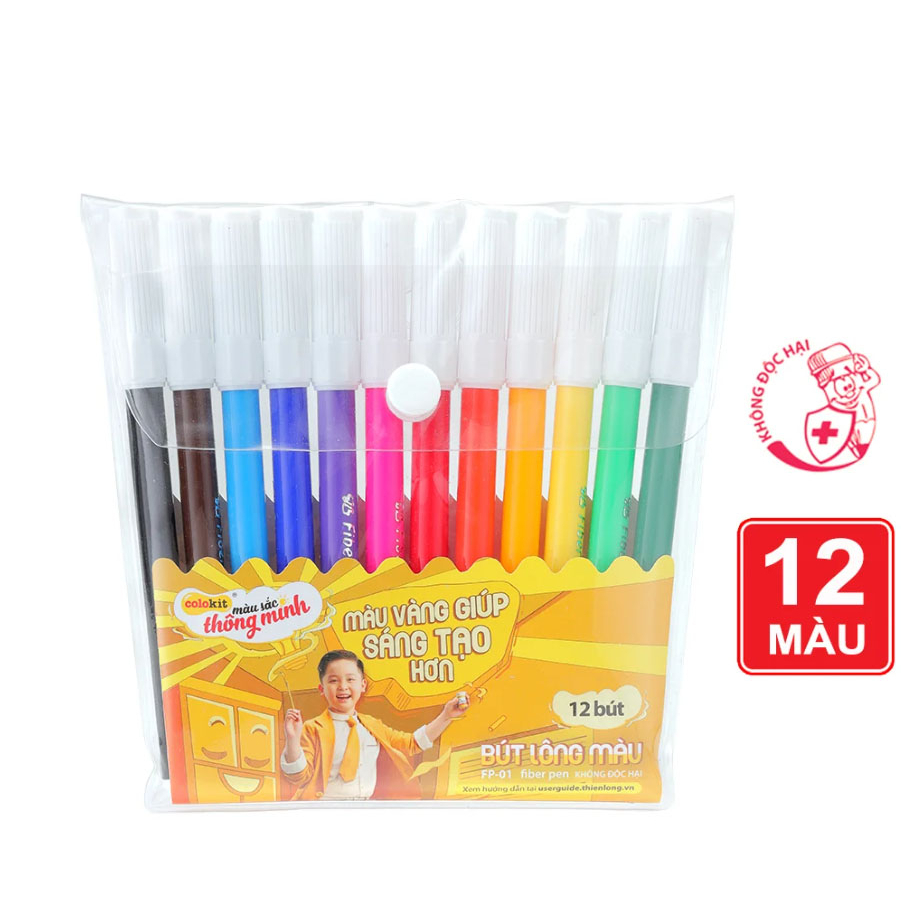 Bút lông 12 màu Colokit FP-01