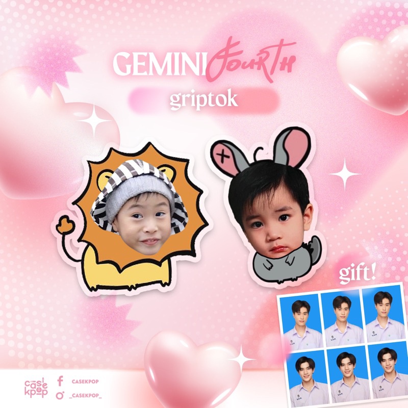 [Có Sẵn] Combo Griptok Giá Đỡ Điện Thoại Geminifourth Tặng Kèm Ảnh 3X4