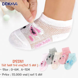 [DOKMA] Tất lưới trẻ em (set 5 đôi)