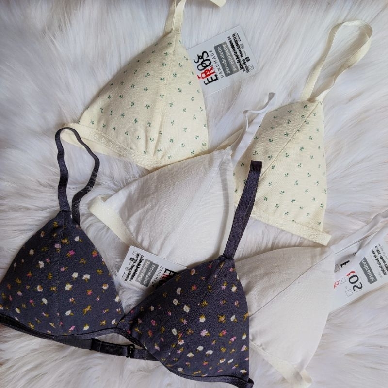 Combo 2 áo lót bralette vải linen có nhiều màu