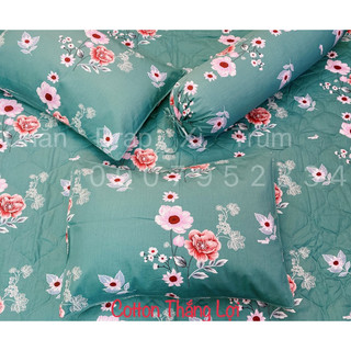 BỘ DRAP 4 MÓN VẢI COTTON THẮNG LỢI CHUẨN LOGO CTY 100% (Size M6x2M) chat chọn mẫu