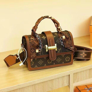 Túi xách nữ túi đeo chéo lv sang trọng pha màu cực đẹp full box bill