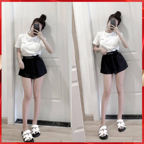Set áo thun + quần đùi chất liệu cotton hàng loại 1 - Set hè nữ