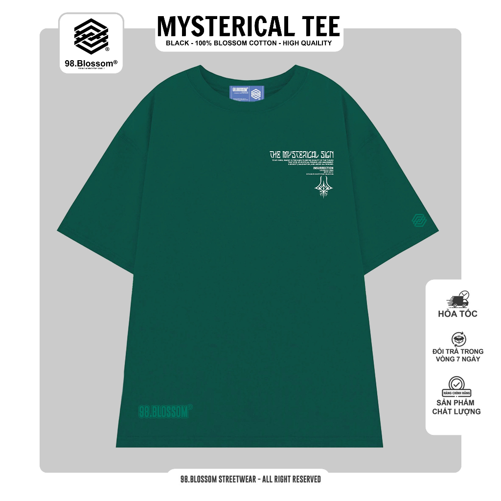 Áo Thun Unisex 98.Blossom MYSTICAL SIGN TEE 100% Cotton - Local Brand