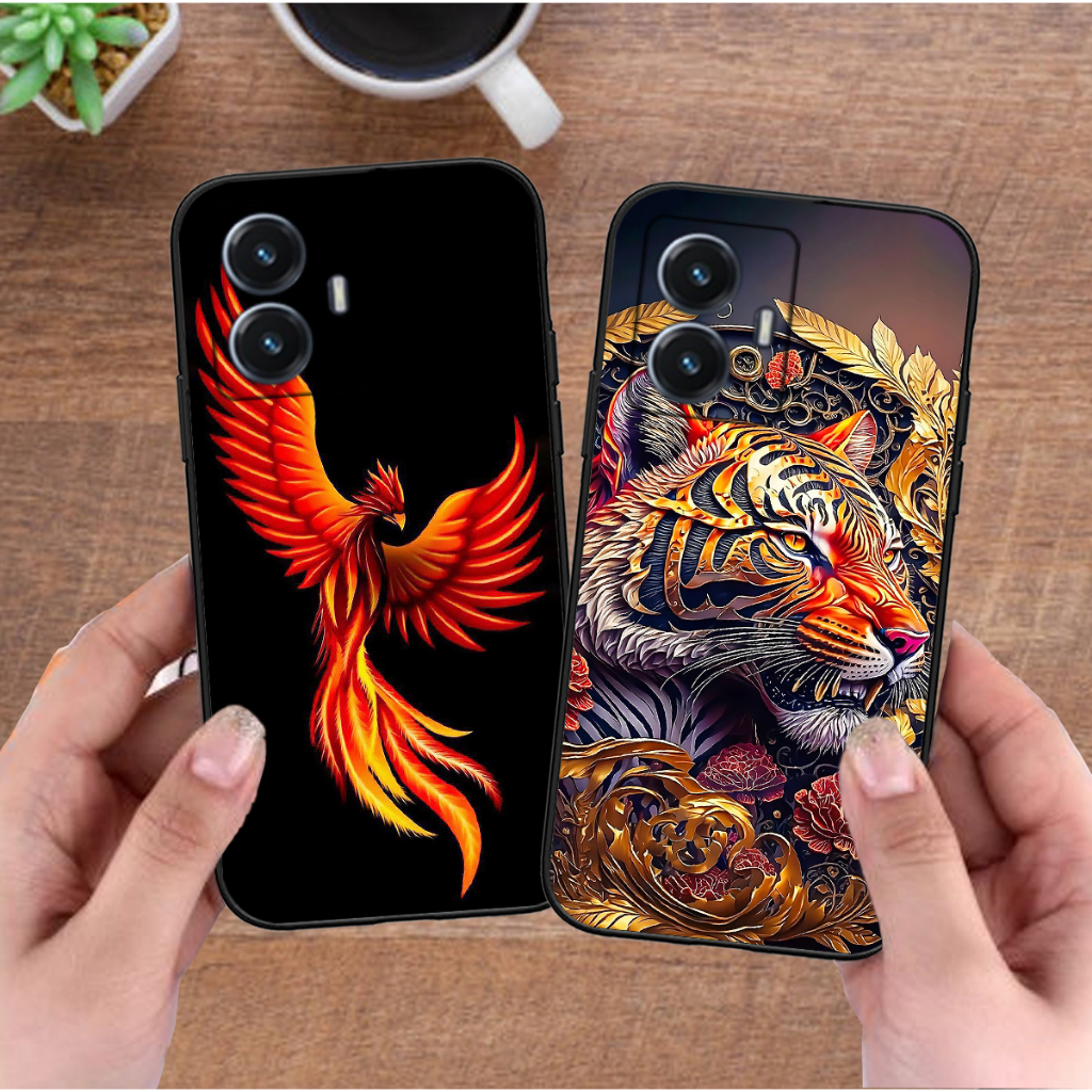 Ốp Realme C55 in hình rồng long phượng hổ báo bọ cạp cá chép