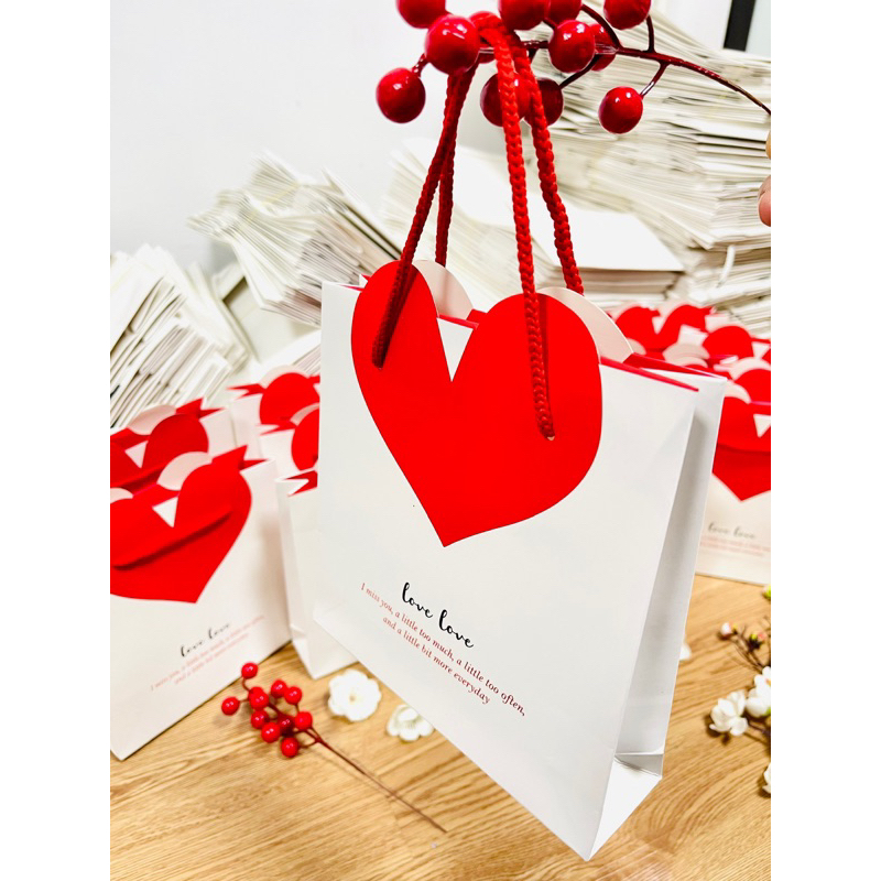 Combo 5 Túi trái tim 18x18x5cm