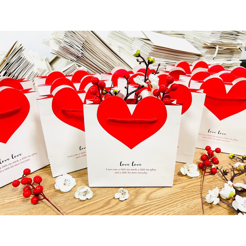 Combo 5 Túi trái tim 18x18x5cm