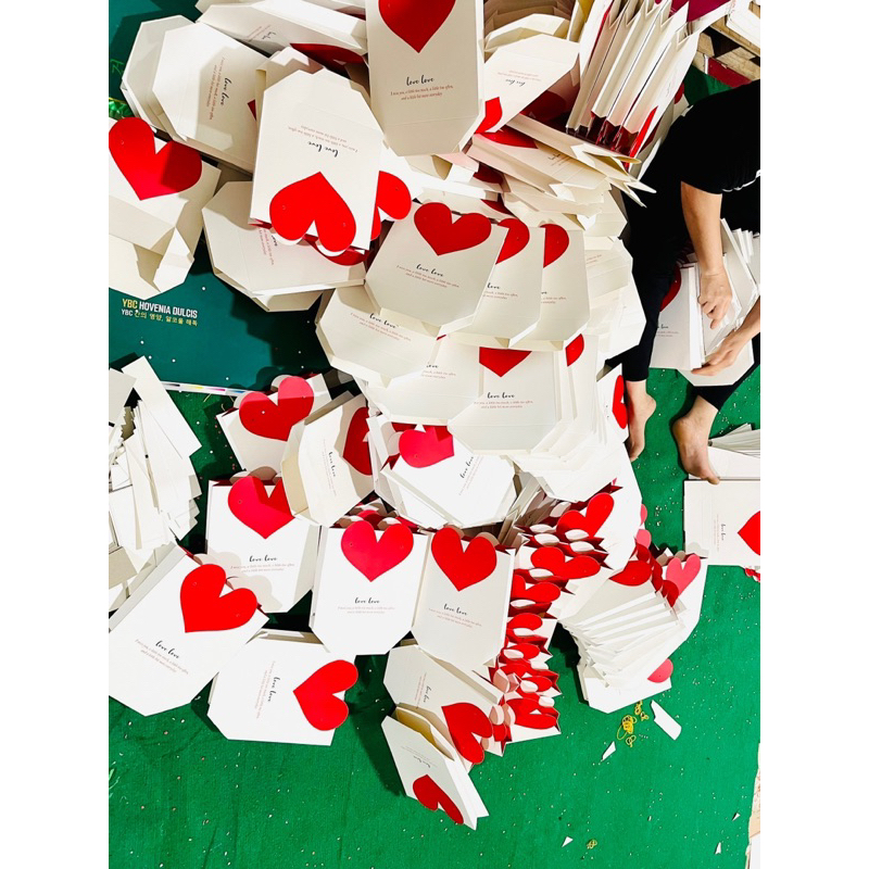 Combo 5 Túi trái tim 18x18x5cm