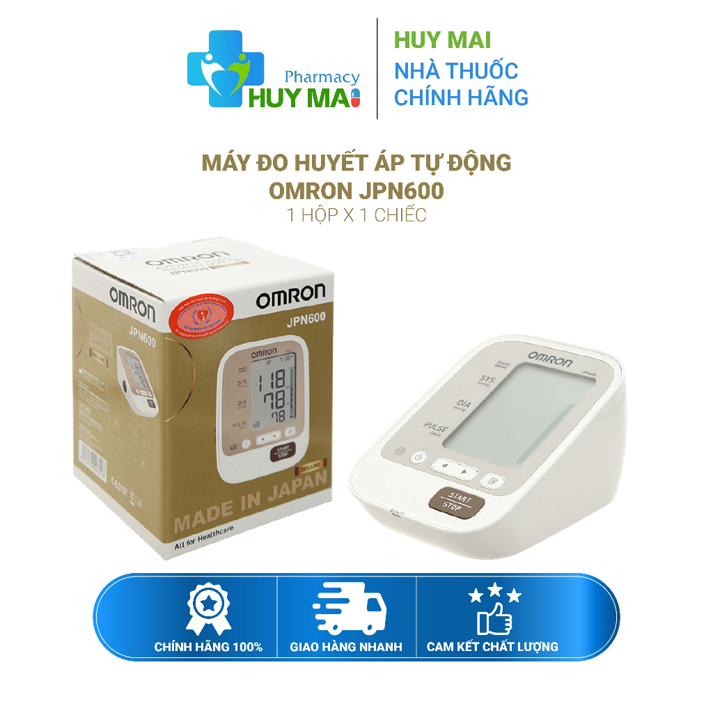 Máy đo huyết áp tự động Omron JPN600 Hộp 1 chiếc