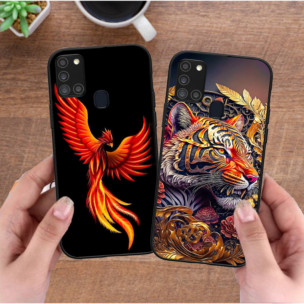 Ốp Samsung A21s in hình rồng long phượng hổ báo bọ cạp cá chép