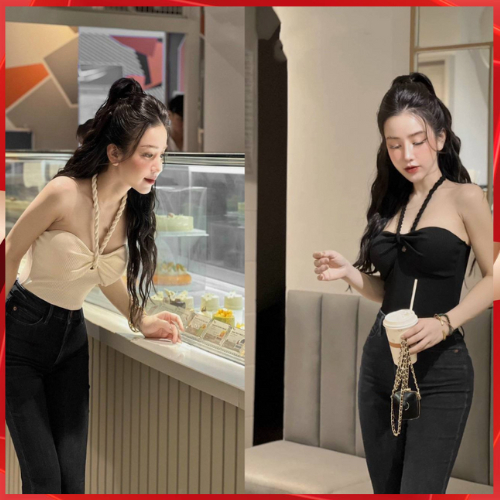 áo 2 dây cúp ngực chất tăm mặc cực tôn dáng
