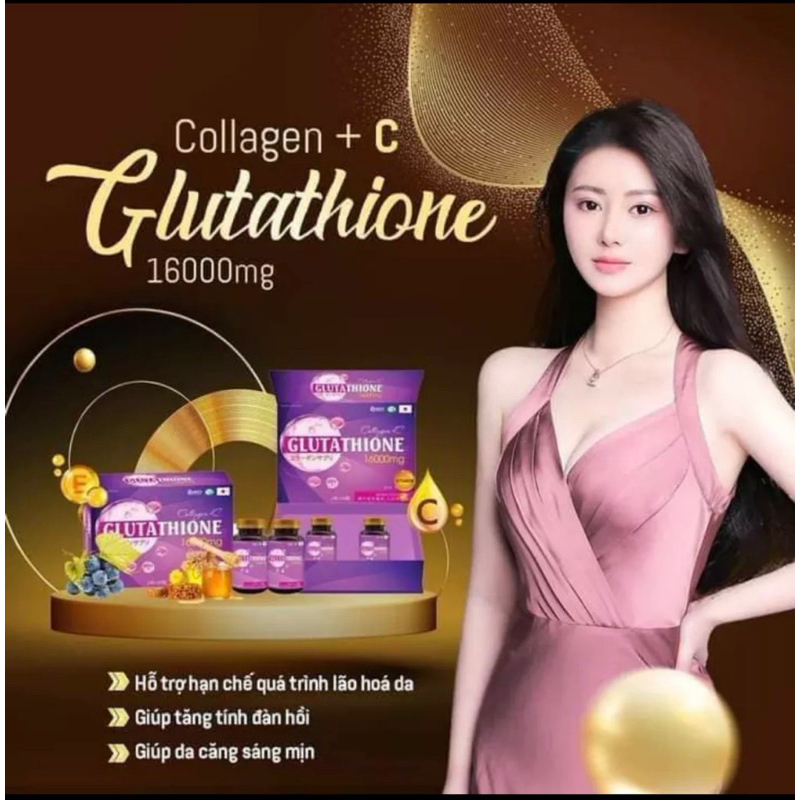 Viên Uống Trắng Da GLUTATHIONE 16000mg Trắng Da Mờ Nám Làm Chậm QUá Trình Lão Hóa Da Hộp 2 Lọ 30 viên | BigBuy360 - bigbuy360.vn