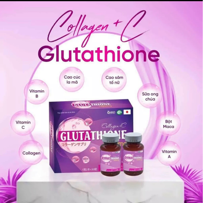 Viên Uống Trắng Da GLUTATHIONE 16000mg Trắng Da Mờ Nám Làm Chậm QUá Trình Lão Hóa Da Hộp 2 Lọ 30 viên | BigBuy360 - bigbuy360.vn