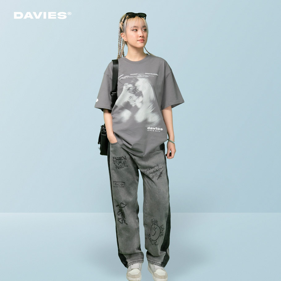 Áo thun local brand nam nữ form rộng tay lỡ Whirl DAVIES Tee | D31-T7