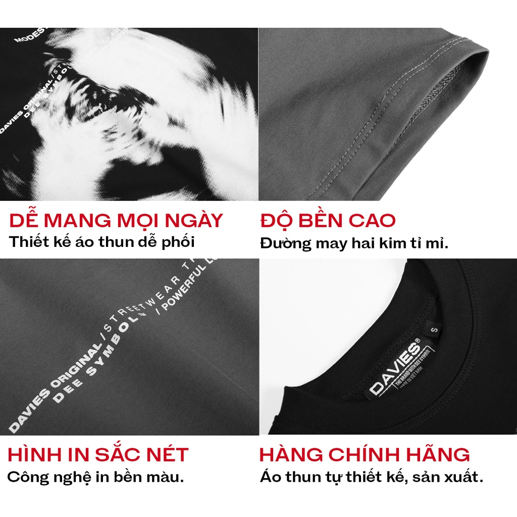 Áo thun local brand nam nữ form rộng tay lỡ Whirl DAVIES Tee | D31-T7