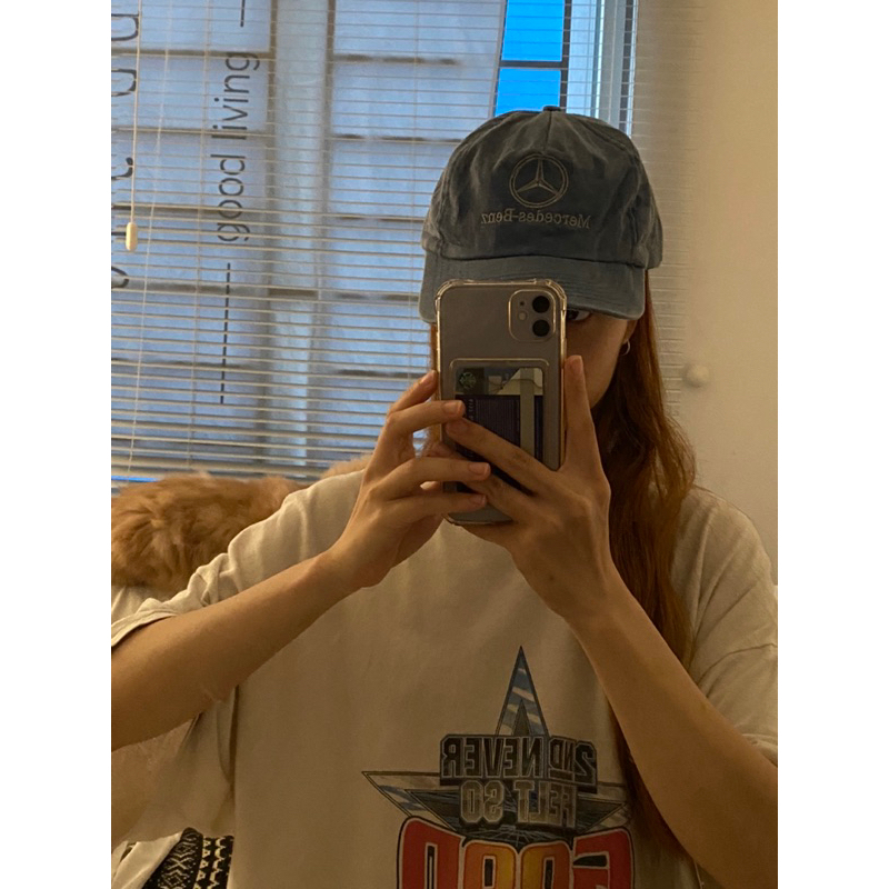 Mũ màu xanh bò basic