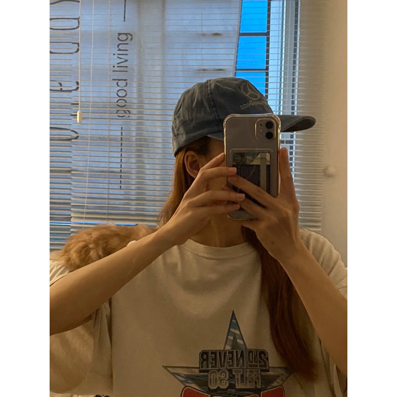 Mũ màu xanh bò basic