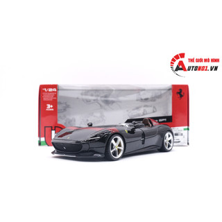 Mô hình xe ferrari monza sp1 sports 1:24 black bburago ot037