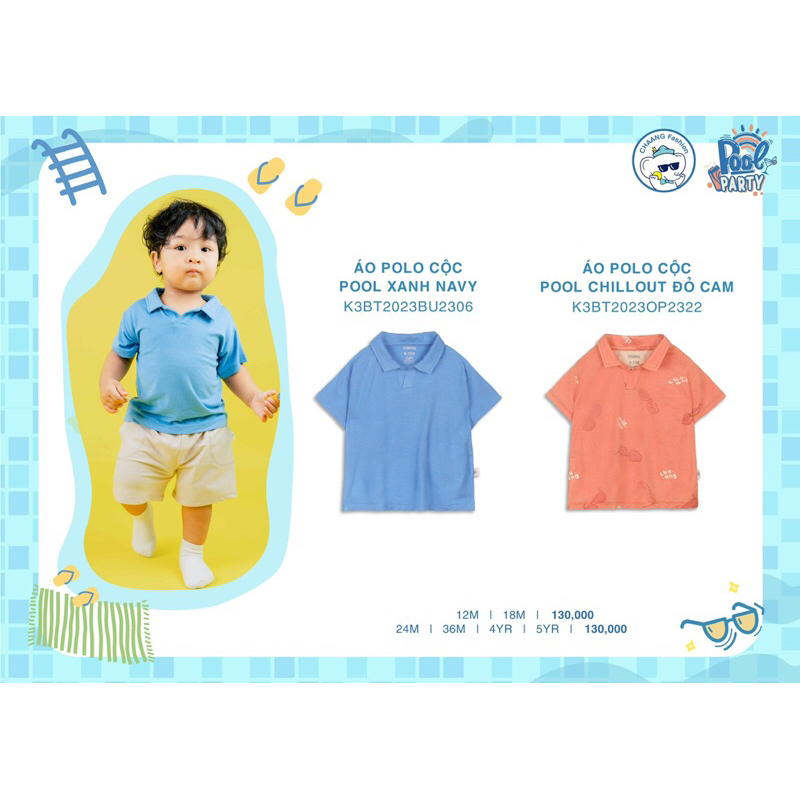 Chaang áo phông cotton bé trai bé gái SS23 hihistores
