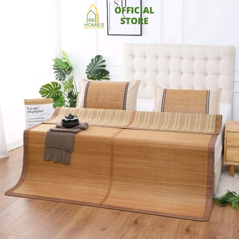 Chiếu Trúc Tự Nhiên HOMIES Bedding & Décor  Chất Liệu Thiên Nhiên Họa Tiết Kẻ Tăm Phong Cách Nhật Bản