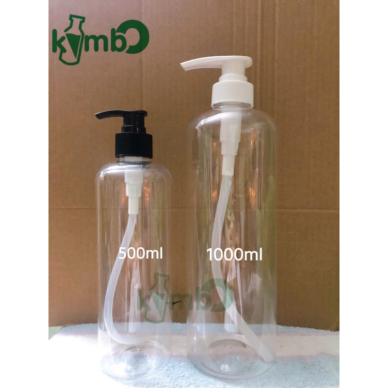 Combo 15 chai nhựa pet 500ml trong hoặc nâu vòi nhấn, nắp nhôm, nắp nhựa, vòi xịt kiếng
